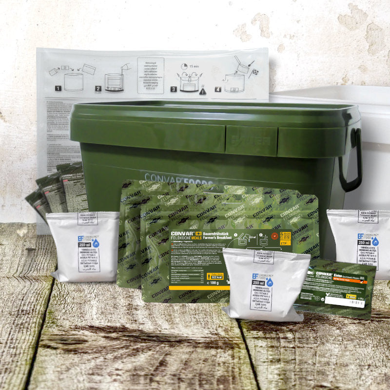 CONVAR™ 72 Stunden Notvorrat – Komplettpaket für 3 Tage Krisenversorgung