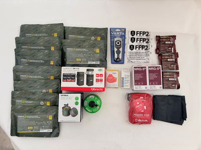 NOTFALLBOX NV-120 Premium – Komplettausstattung für 1 Person mit Radio & Funk