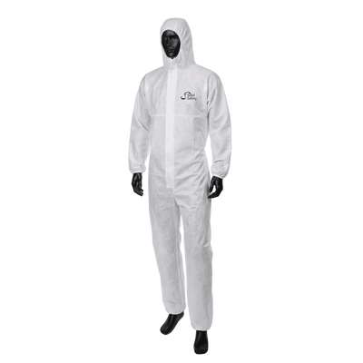 SolidSafety Schutzoverall Profi 2 mit Kapuze, Größe XXL – Typ 5B/6B, EN 1073-2 (Art. 05175)