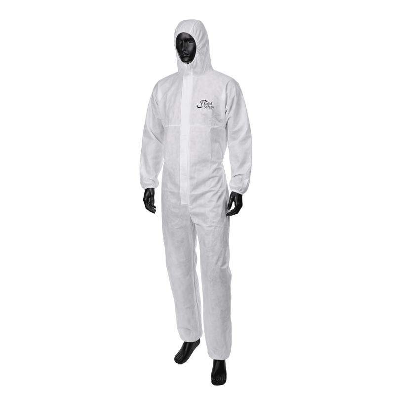 SolidSafety Schutzoverall Profi 2 mit Kapuze, Größe XXL – Typ 5B/6B, EN 1073-2 (Art. 05175)