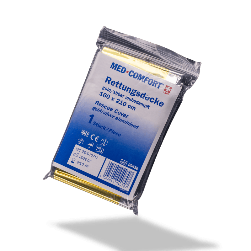 Med-Comfort Rettungsdecke 09450 in Verpackung
