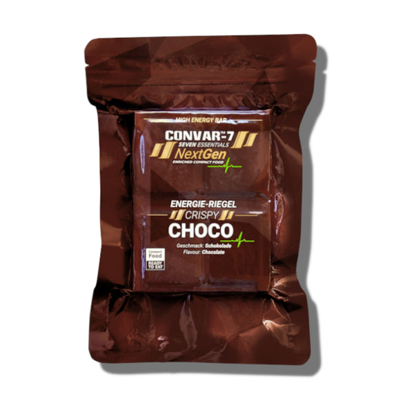 CONVAR-7 NextGen Energy Bar Crispy Choco, 120 Gramm, Verpackung